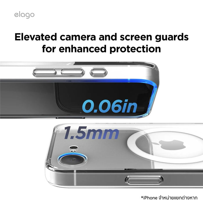 elago Magnetic Protective Hybrid Case for iPhone 16e 17e