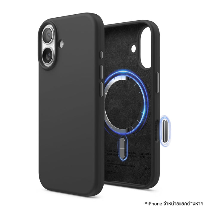 เคสไอโฟน MagSafe Silicone สำหรับ iPhone 17 - Black แบรนด์ ELAGO