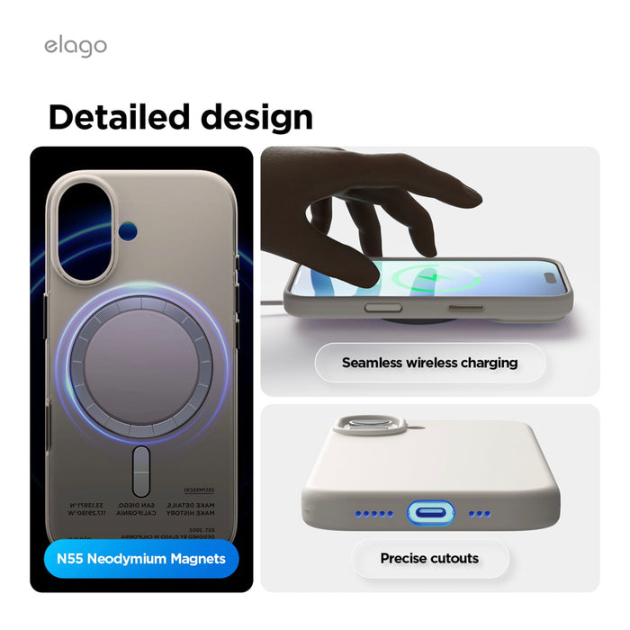 เคสซิลิโคน iPhone 17 Elago MagSafe Silicone - Black