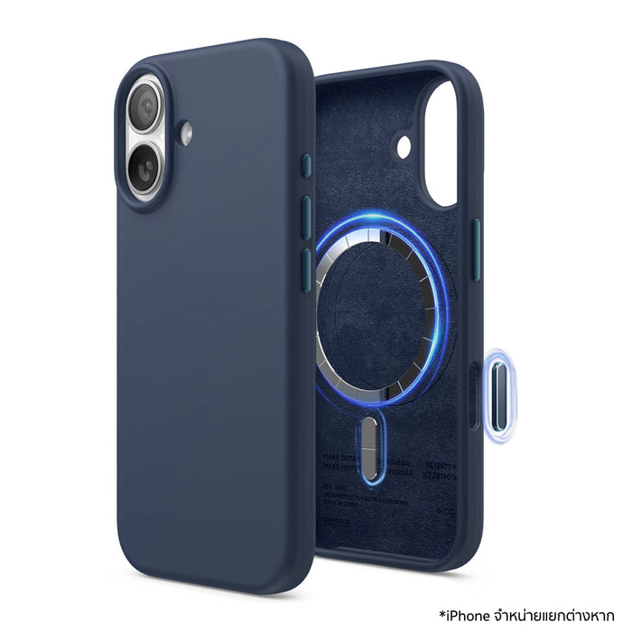เคสไอโฟน MagSafe Silicone สำหรับ iPhone 17 - Jean Indigo แบรนด์ ELAGO