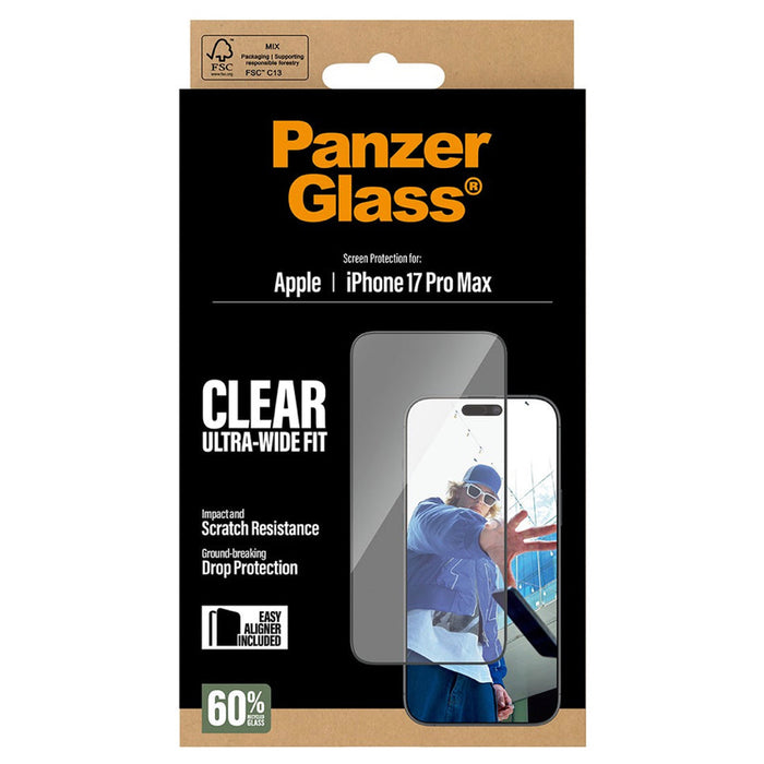 ฟิล์ม iPhone 17 Panzerglass Ultra Wide Fit (ฟิล์มกระจกกันรอย)