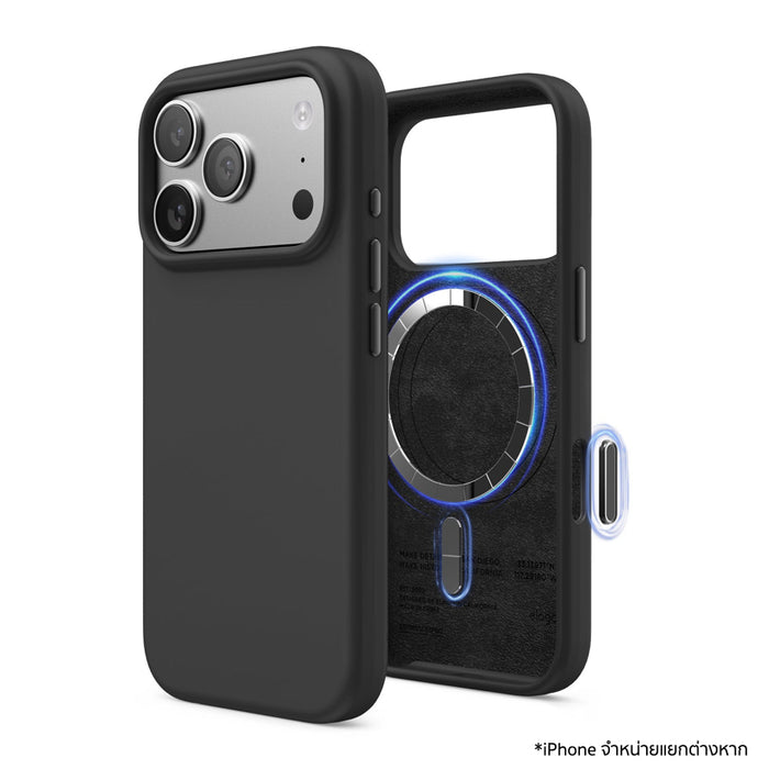 เคสไอโฟน MagSafe Silicone สำหรับ iPhone 17 Pro Max - Black แบรนด์ ELAGO