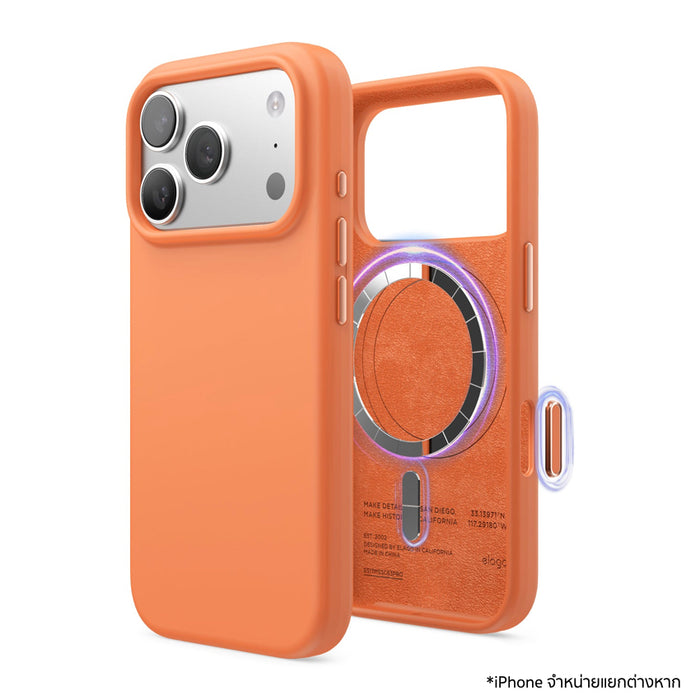 เคสไอโฟน MagSafe Silicone สำหรับ iPhone 17 Pro - Orange แบรนด์ ELAGO