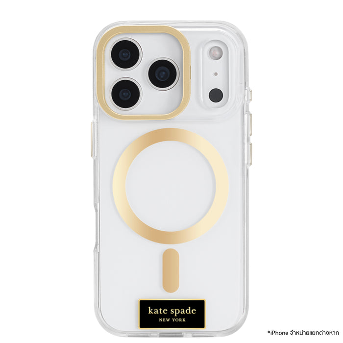 เคสใส Kate Spade iPhone 17 Pro รุ่น Icon Clear กันกระแทก รองรับ MagSafe