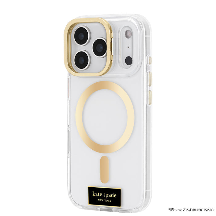 เคสกันกระแทกใส iPhone 17 Pro Kate Spade Stand MagSafe รุ่น Icon Clear