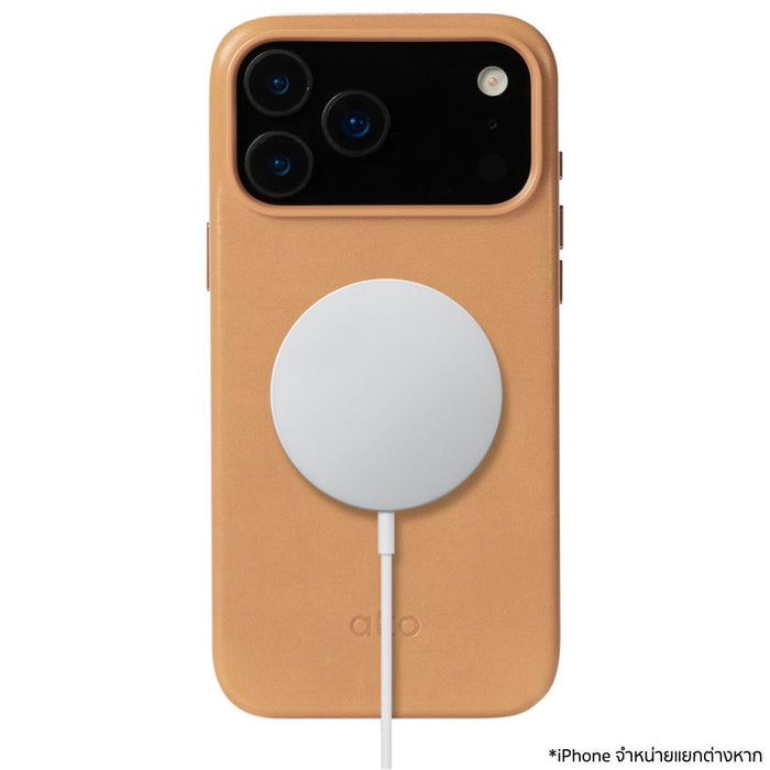 เคสกันกระแทก iPhone 17 Pro Max Alto Clop Leather Magnetic - Mocha Brown