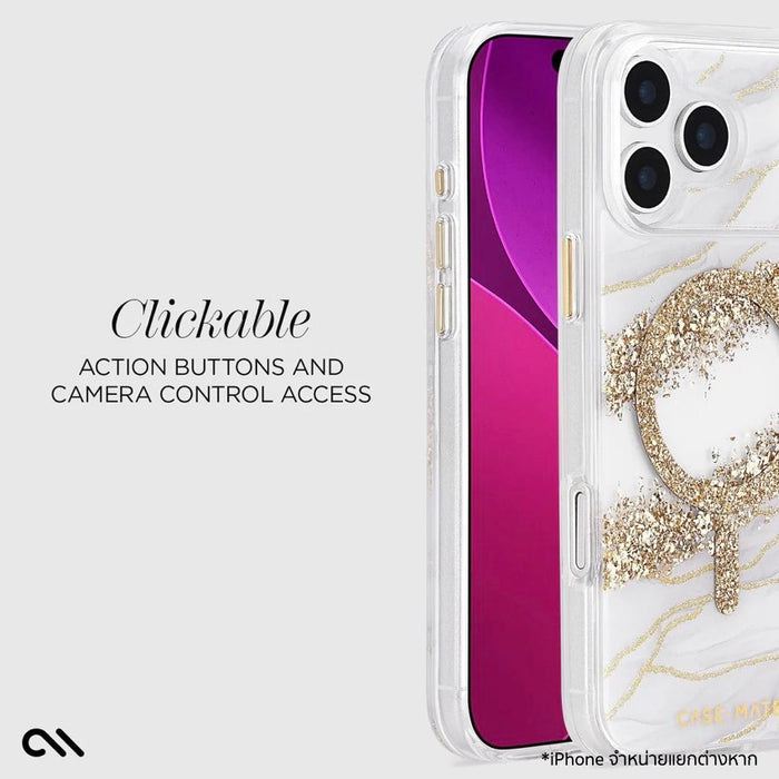 เคสกันกระแทก Case Mate  iPhone 17 Pro Max ดีไซน์หินอ่อนหรู ผสมทอง 24K รองรับ MagSafe ป้องกันตก 12 ฟุต ผลิตจากวัสดุรีไซเคิล แข็งแรง สวย ใช้งานสบาย