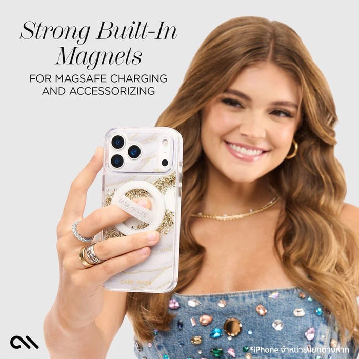 เคสกันกระแทก Case Mate  iPhone 17 Pro Max ดีไซน์หินอ่อนหรู ผสมทอง 24K รองรับ MagSafe ป้องกันตก 12 ฟุต ผลิตจากวัสดุรีไซเคิล แข็งแรง สวย ใช้งานสบาย