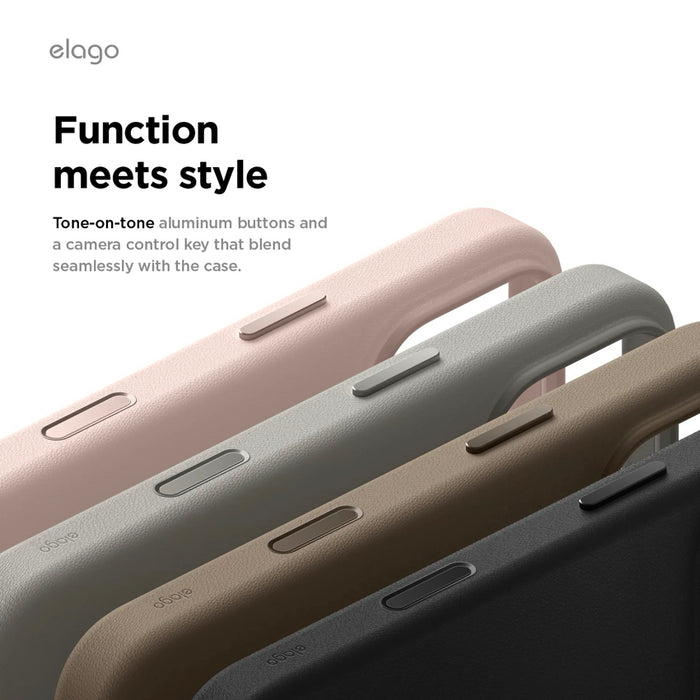 elago Leather MagSafe Protective Case for iPhone 17 Pro Max