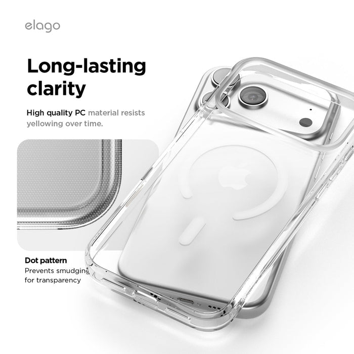 เคสไอโฟน MagSafe Hybrid สำหรับ iPhone 17 Pro Max - Clear ทนทาน แบรนด์ ELAGO