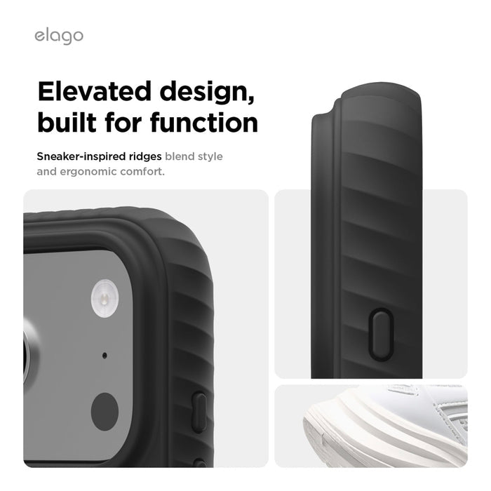 เคสซิลิโคน MagSafe Ridge Silicone สำหรับ iPhone 17 Pro และ Pro Max จับถนัดมือ แบรนด์ ELAGO
