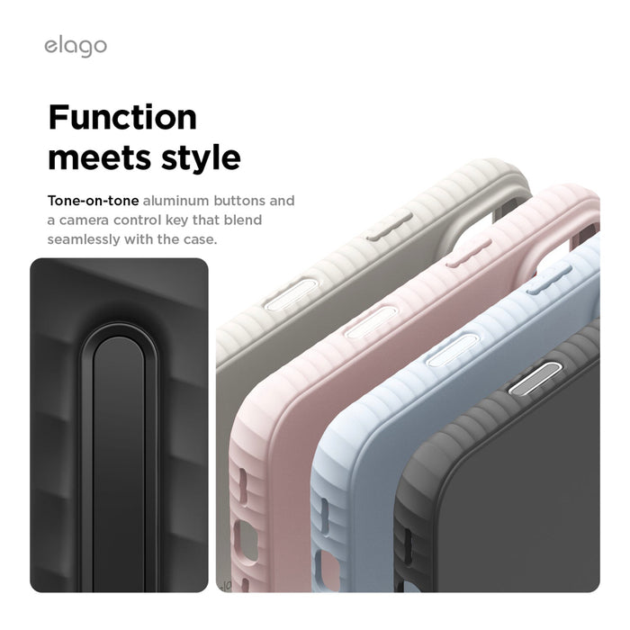 เคสซิลิโคน MagSafe Ridge Silicone สำหรับ iPhone 17 Pro และ Pro Max ใช้งานง่าย แบรนด์ ELAGO