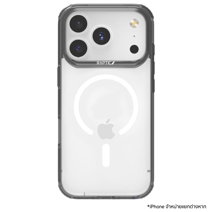 เคสไอโฟน Air Clear รองรับ MagSafe สำหรับ iPhone 17 Pro Max สี Black แบรนด์ RAPTIC