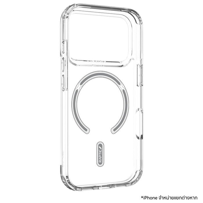 เคสไอโฟน Air Clear รองรับ MagSafe สำหรับ iPhone 17 Pro Max สี Clear ดีไซน์ใส แบรนด์ RAPTIC