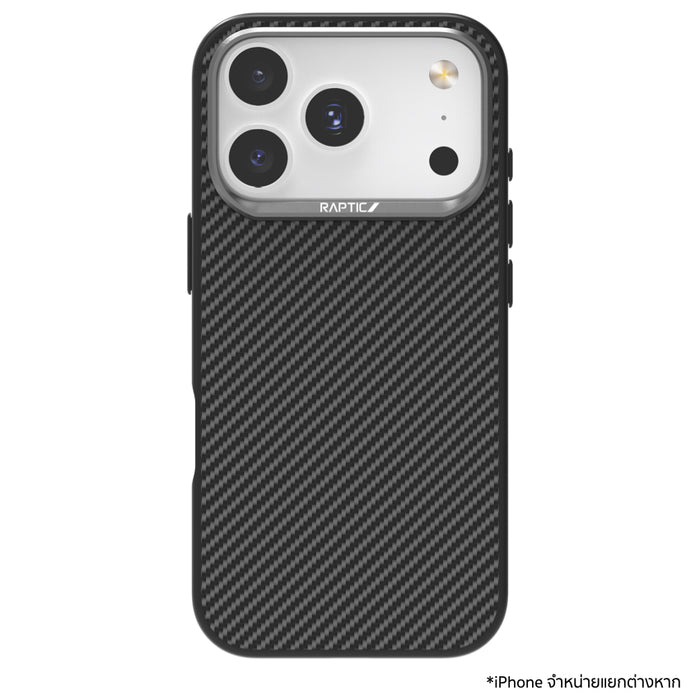 เคสไอโฟน Aramid Fiber Dual สำหรับ iPhone 17 Pro Max สี Black แบรนด์ RAPTIC