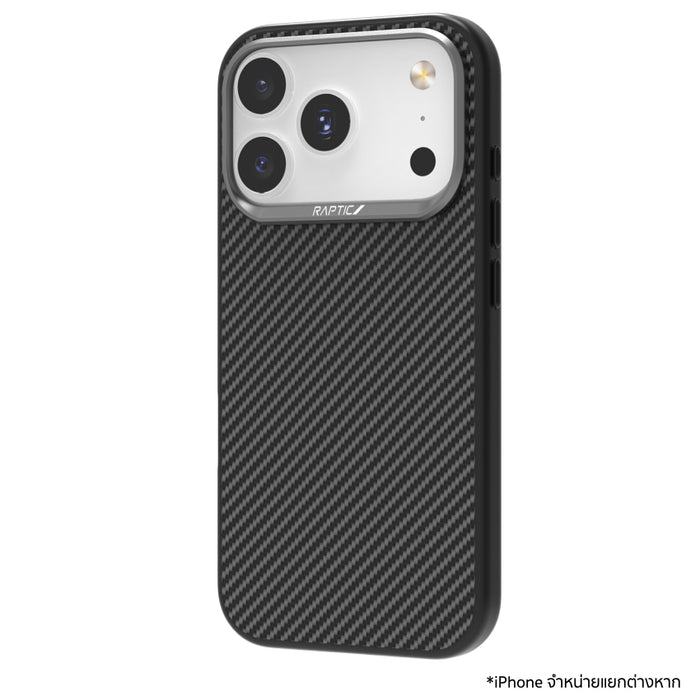 เคสไอโฟน Aramid Fiber Dual สำหรับ iPhone 17 Pro Max สี Black กันกระแทก แบรนด์ RAPTIC