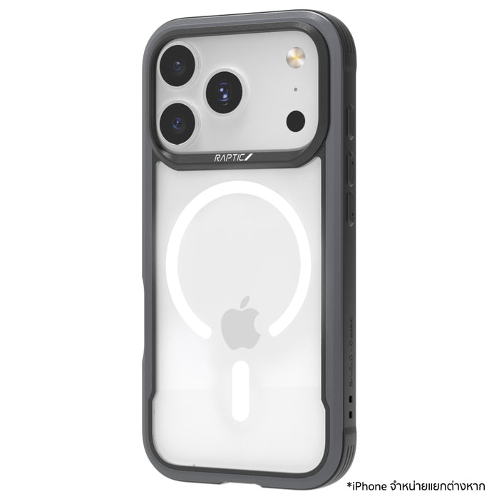 เคสไอโฟน Shield Classic รองรับ MagSafe สำหรับ iPhone 17 Pro Max สี Black ดีไซน์สวยงาม จากแบรนด์ RAPTIC