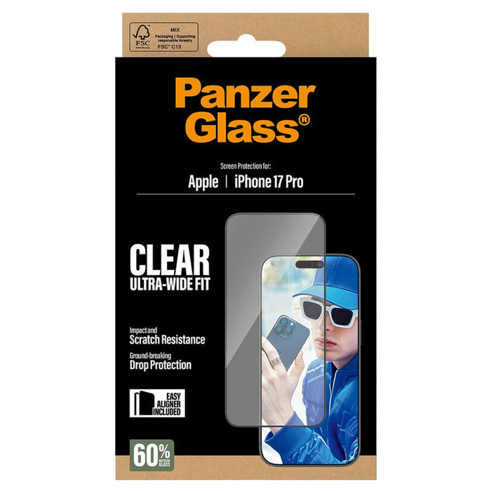 ฟิล์ม iPhone 17 Pro Panzerglass Ultra Wide Fit (ฟิล์มกระจกกันรอย)