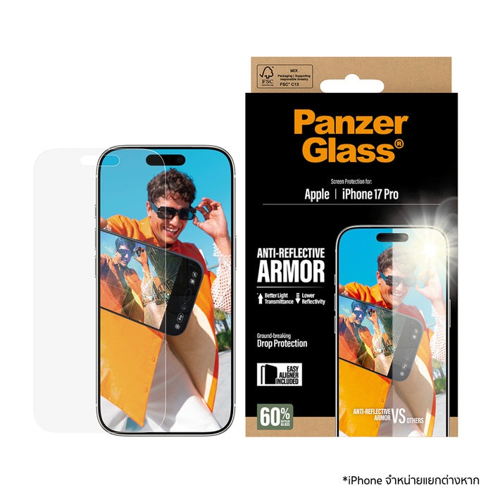 ฟิล์มป้องกันหน้าจอ iPhone 17 Series ลดแสงสะท้อน Ultra Wide Fit