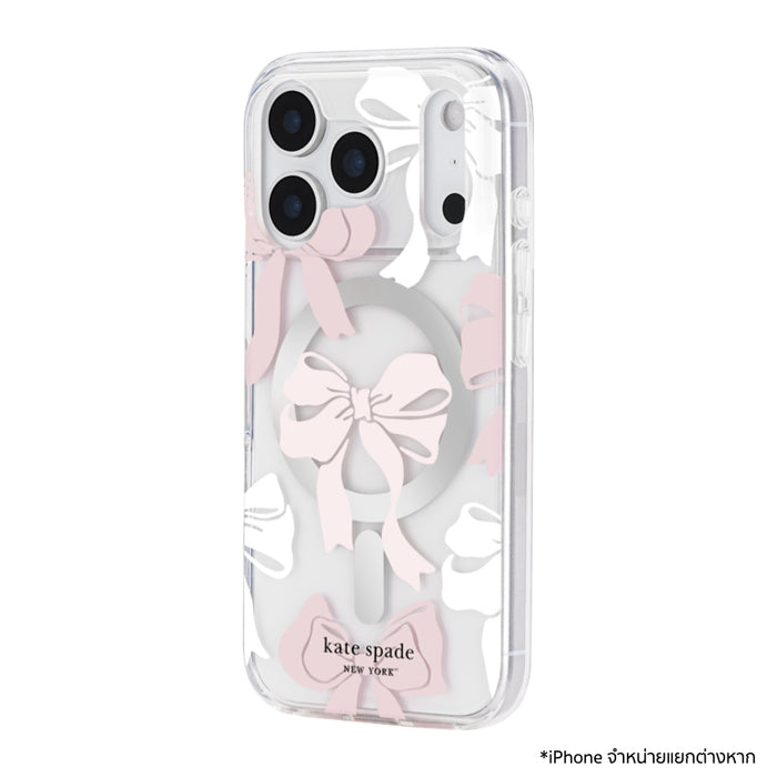 เคสกันกระแทก Kate Spade สำหรับ iPhone 17 Pro ลายโบว์ Tied With A Bow