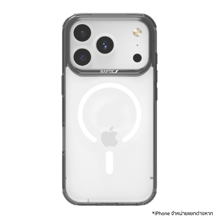 เคสไอโฟน Air Clear รองรับ MagSafe สำหรับ iPhone 17 Pro สี Black แบรนด์ RAPTIC
