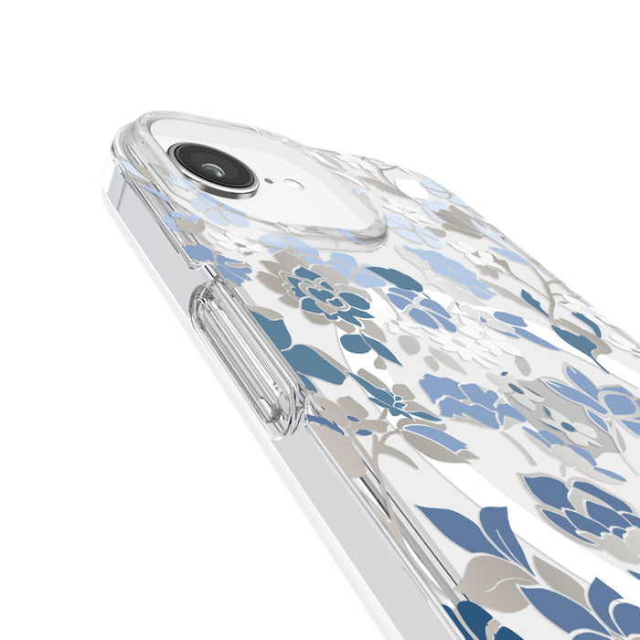เคสกันกระแทก iPhone 17e Kate Spade รองรับ MagSafe สี Flowerbed Blue w/ Gems