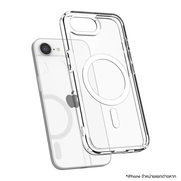 เคสกันกระแทก iPhone 17e Spigen Hybrid MagFit - Clear White