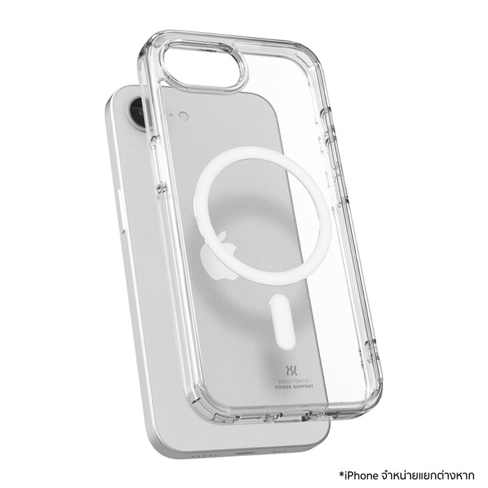 เคสไอโฟน Air Jacket Hybrid รองรับ MagSafe สำหรับ iPhone 16e - Clear ดีไซน์ใส จากแบรนด์ POWER SUPPORT