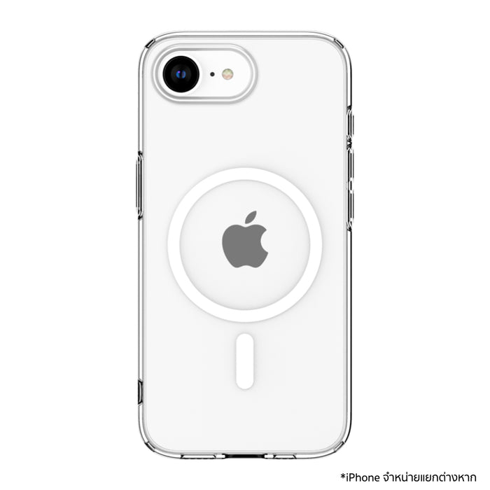 เคสใส Spigen Liquid Crystal MagFit สำหรับ iPhone 17e/16e ดีไซน์บางเฉียบ โชว์สีเครื่องสวย พร้อมวงแหวน MagSafe ชาร์จแรง แม่เหล็กแน่น ปกป้องมั่นใจด้วย Air Cushion