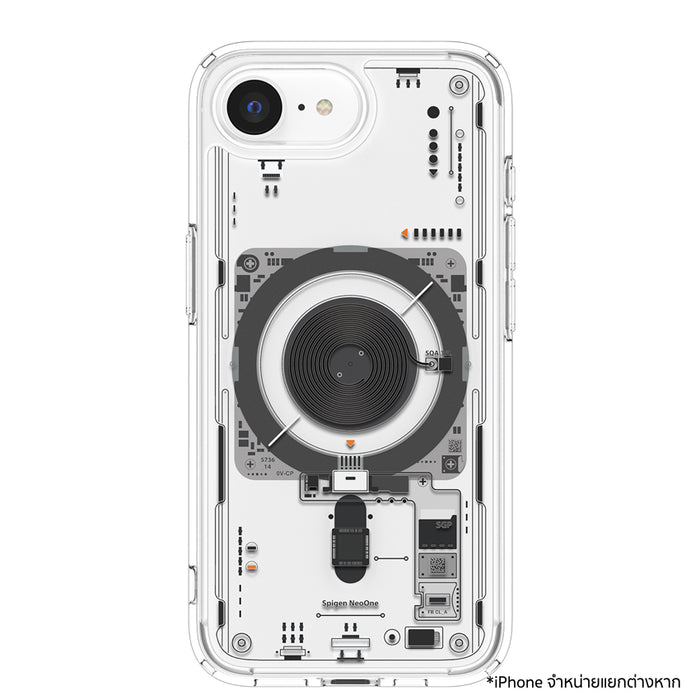เคสไอโฟน Ultra Hybrid Crystal MagFit สำหรับ iPhone 16e สี Neo One จากแบรนด์ SPIGEN