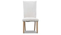 Iris II Light Hickory Dining Height Parson Chair with Performance Fabric