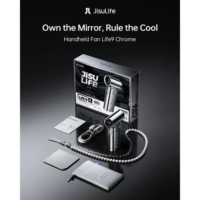 พัดลมมือถือ Jisulife Life 9 Special Edition แรงลมแรงถึง 10 ม./วินาที ใช้งานได้นานสูงสุด 18 ชม. ดีไซน์พรีเมียม พกพาง่าย หรูหราในทุกมุมมอง