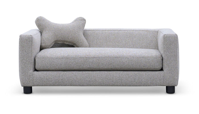 Julien Taupe Dog Sofa with Performance Fabric