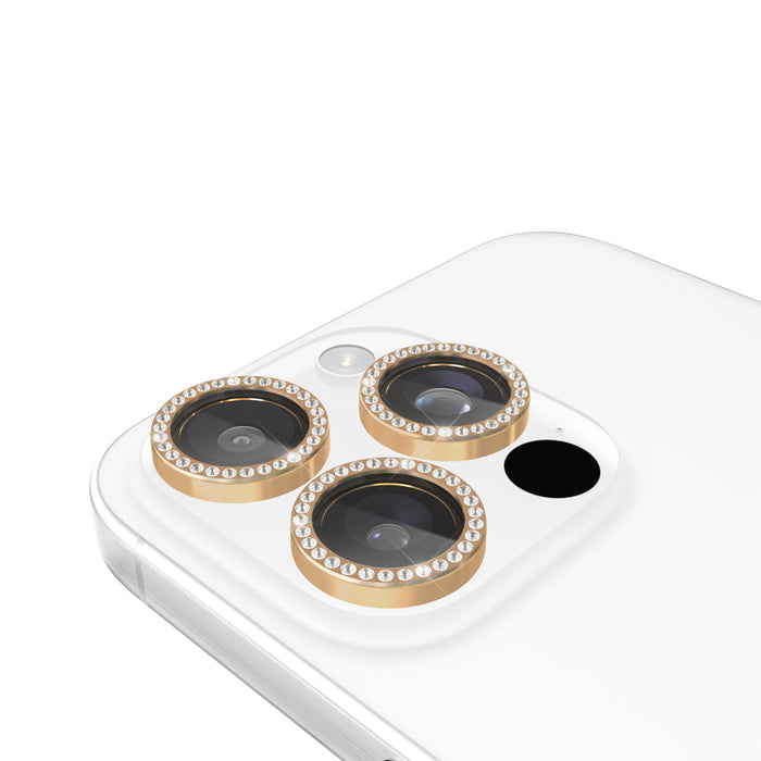 ฟิล์มกระจกกันรอยเลนส์กล้อง Kate Spade  Aluminum Ring สำหรับ iPhone 16 Pro/16 Pro Max สี Set in Stone Gold