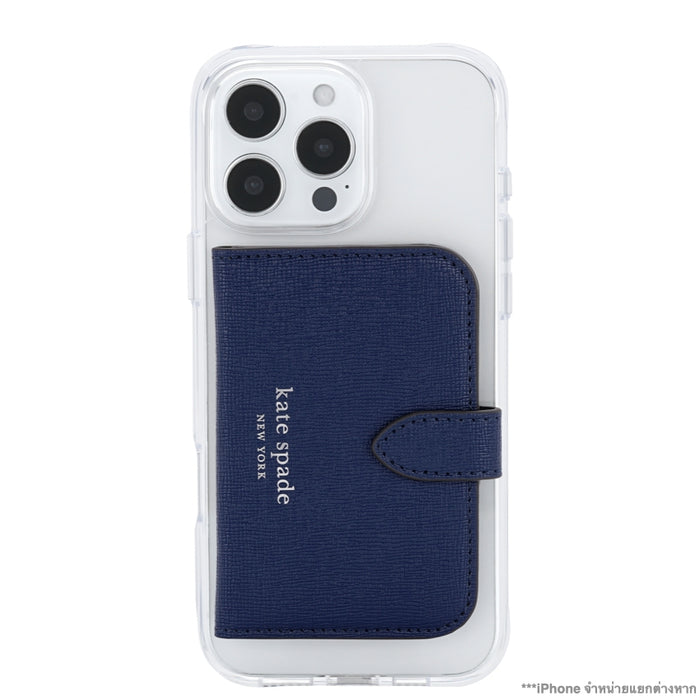 กระเป๋าสตางค์ใส่บัตร Kate Spade Morgan Magnetic สี Navy