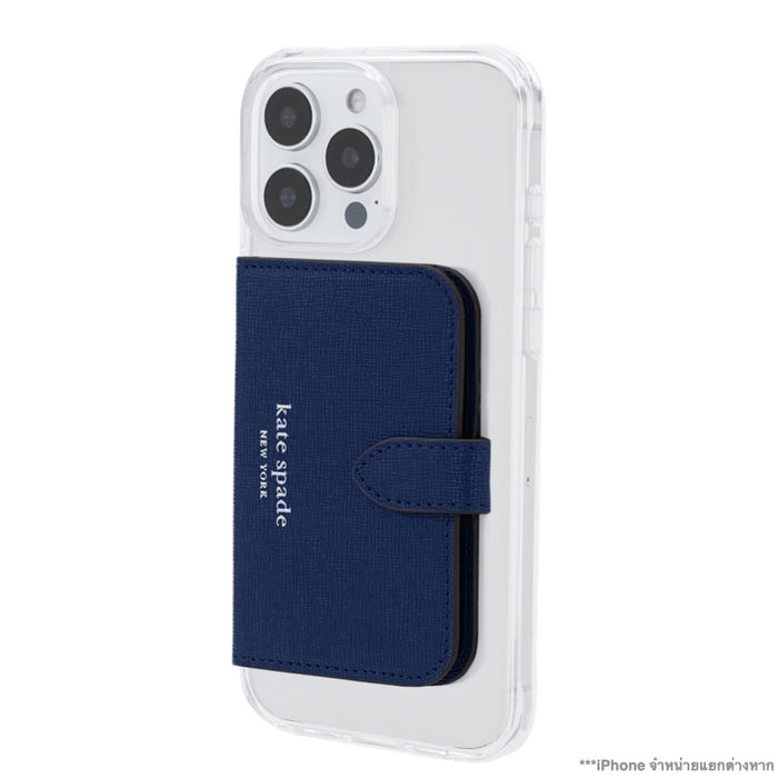 กระเป๋าสตางค์ใส่บัตร Kate Spade Morgan Magnetic สี Navy