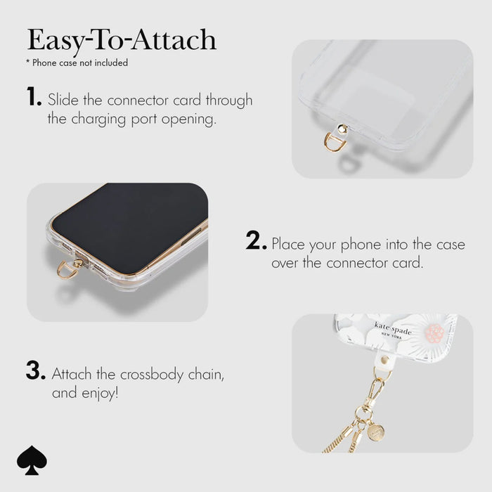 สายคล้องโทรศัพท์มือถือ Kate Spade Phone Crossbody สี Heart of Gold