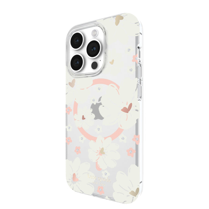 เคสแฟชั่น Kate Spade Protective Case สำหรับ iPhone 15 Pro สี Classic Peony รองรับ MagSafe