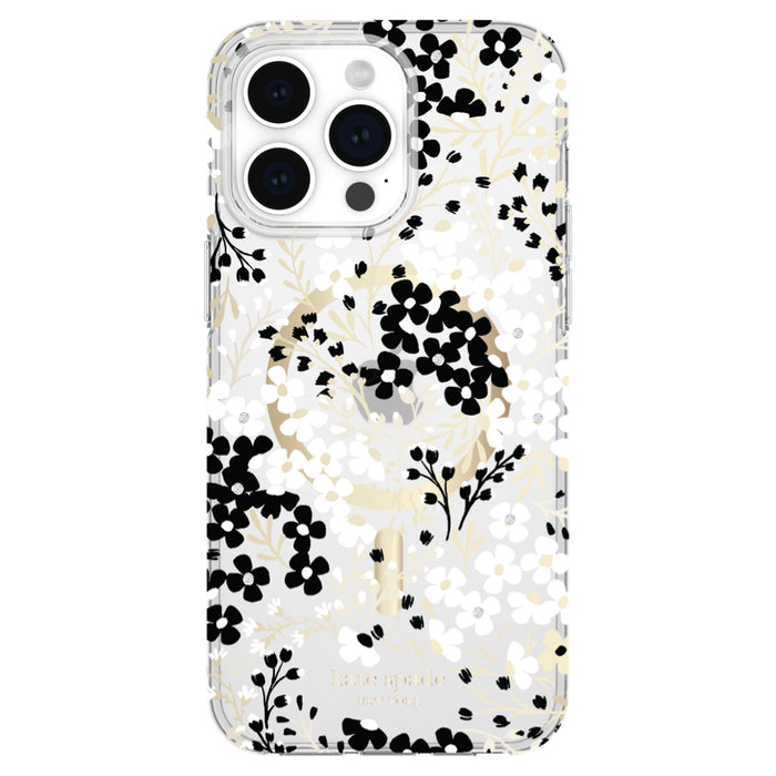 เคสแฟชั่น Kate Spade Protective Case สำหรับ iPhone 15 Pro Max สี Multi Floral Black รองรับ MagSafe