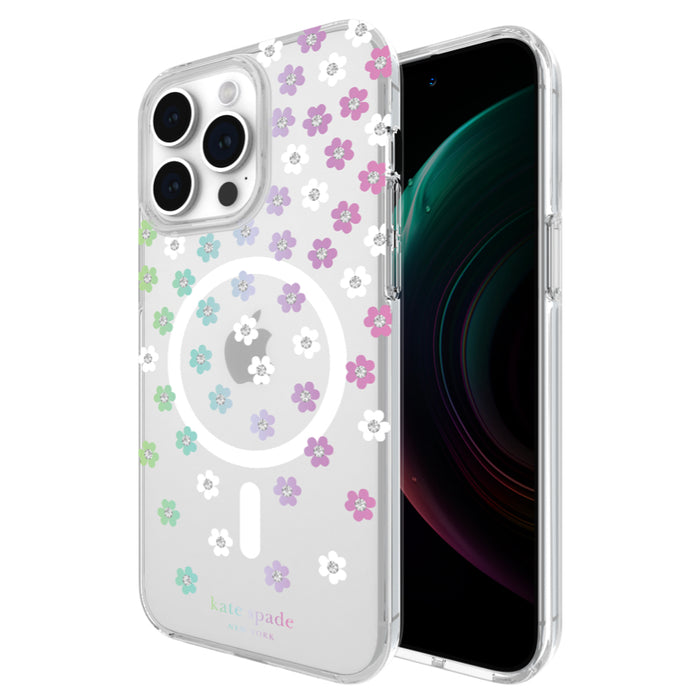 เคสแฟชั่น Kate Spade Protective Case สำหรับ iPhone 15 Pro Max สี Scattered Flowers รองรับ MagSafe