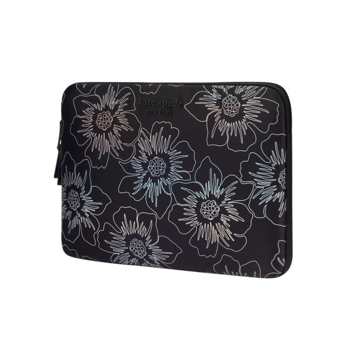 กระเป๋าคอมพิวเตอร์ Puffer 14 นิ้ว สี Hollyhock Iridescent Black ปกป้อง MacBook หรือ Laptop ของคุณ จากแบรนด์ KATE SPADE