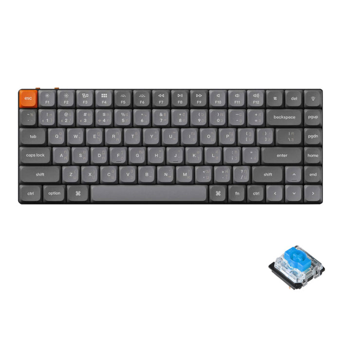 คีย์บอร์ดไร้สาย Keychron K3 Max Hot-Swappable Blue Switch TH