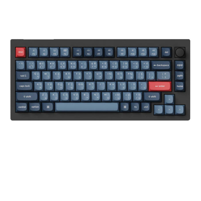 คีย์บอร์ดไร้สาย Keychron V1 Max สี Black สวิตช์ Red