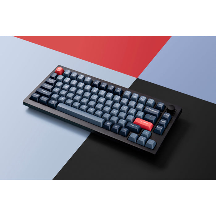 คีย์บอร์ดไร้สาย Keychron V1 Max สี Black สวิตช์ Red รองรับการเชื่อมต่อ 2.4 GHz และ Bluetooth