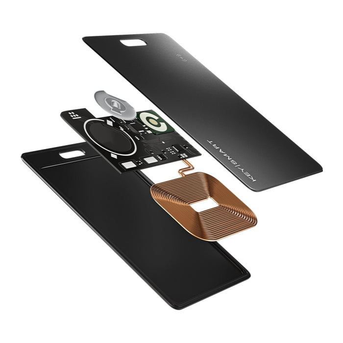 อุปกรณ์ช่วยค้นหาสิ่งของ KeySmart SmartCard with Apple Find My สี Black