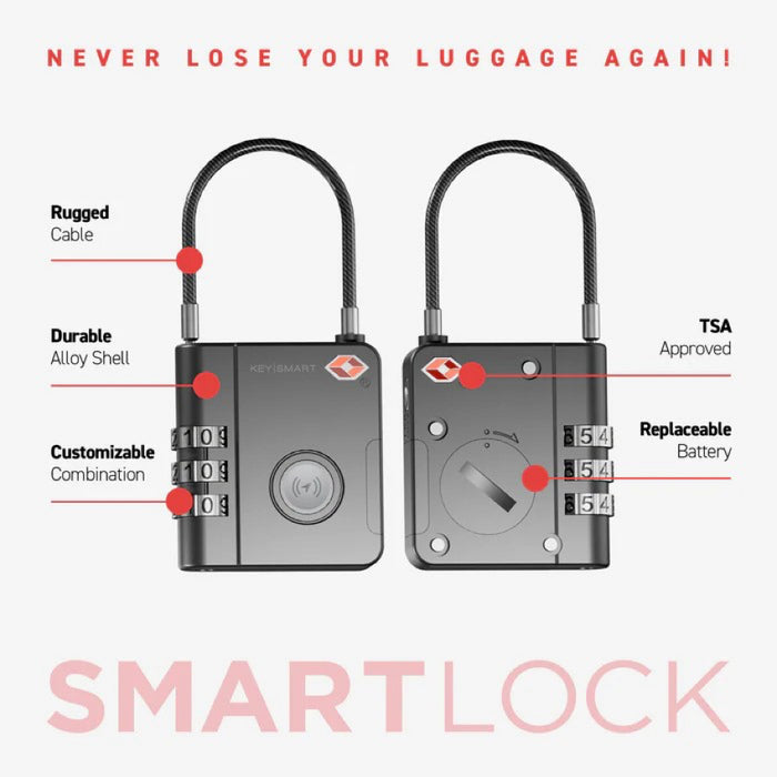 กุญแจล็อกกระเป๋าเดินทาง Keysmart SmartLock TSA Find My