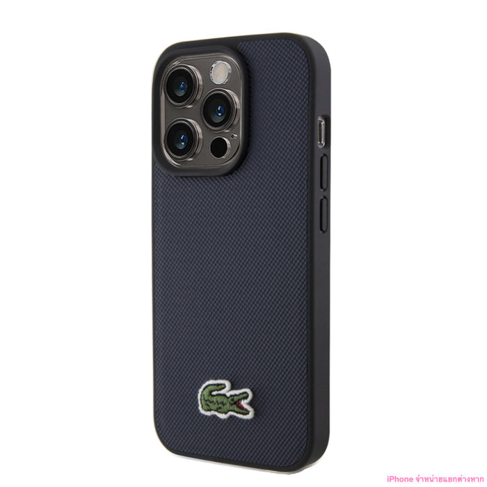 เคสกันกระแทก Lacoste Mag Hard สำหรับ iPhone 15 Pro สี Navy