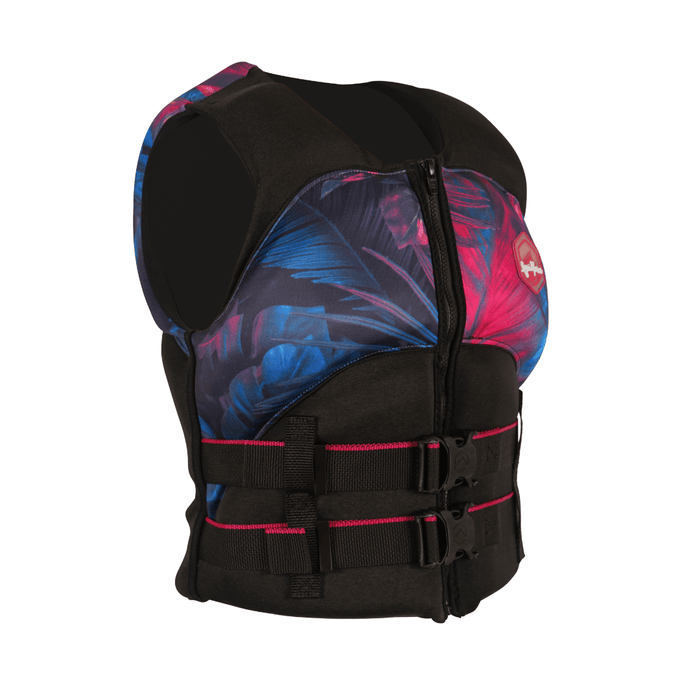Liquid Force Heartbreaker CGA Life Jacket in Black/Tropical - BoardCo