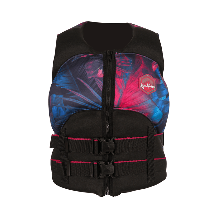 Liquid Force Heartbreaker CGA Life Jacket in Black/Tropical - BoardCo