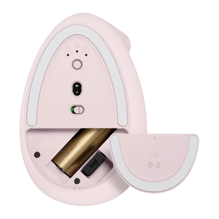เมาส์ไร้สาย Logitech Lift Vertical Ergonomic Mouse สี Dark Rose